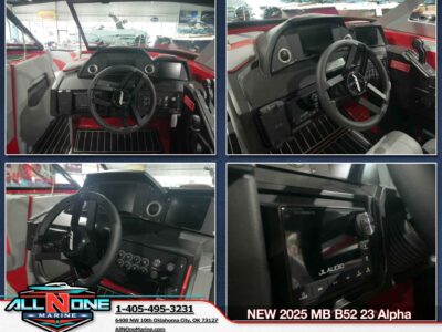 2025 MB SPORTS 23 B52 Alpha Wake/Surf Boat (MB430C525D)